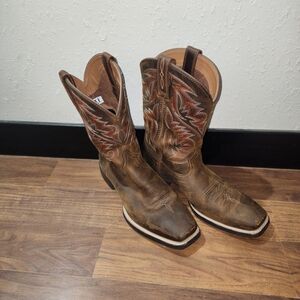 Ariat Brown and Tan Western Boots